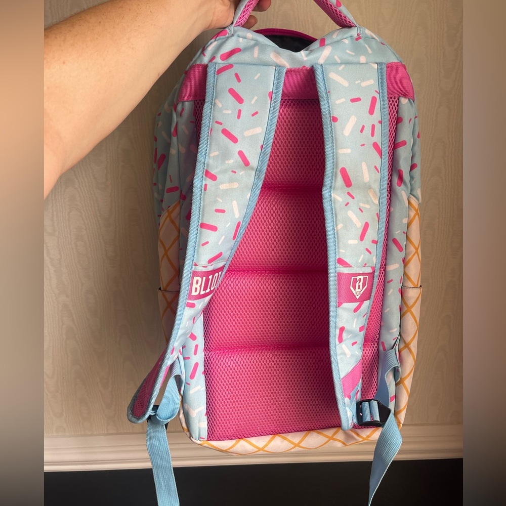 Baseball Lifestyle 101 Backpack Ice Cream Drip Cotton Candy Blue - Picture 3 of 10